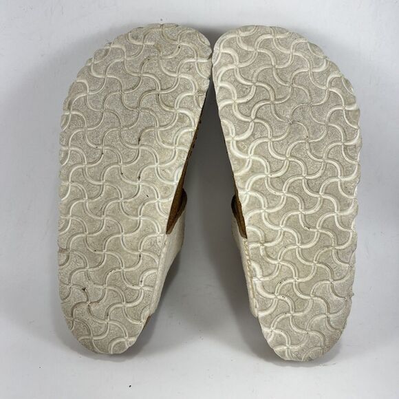 Birkenstock Gizeh Irridescent Snake Skin Sandals Womens Size 37 US 6-6.5 Beige - Picture 8 of 9